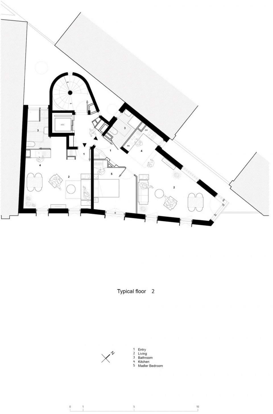 105 Boulevard Poniatowski 12 social housing 1 business premises by MARS Architectes