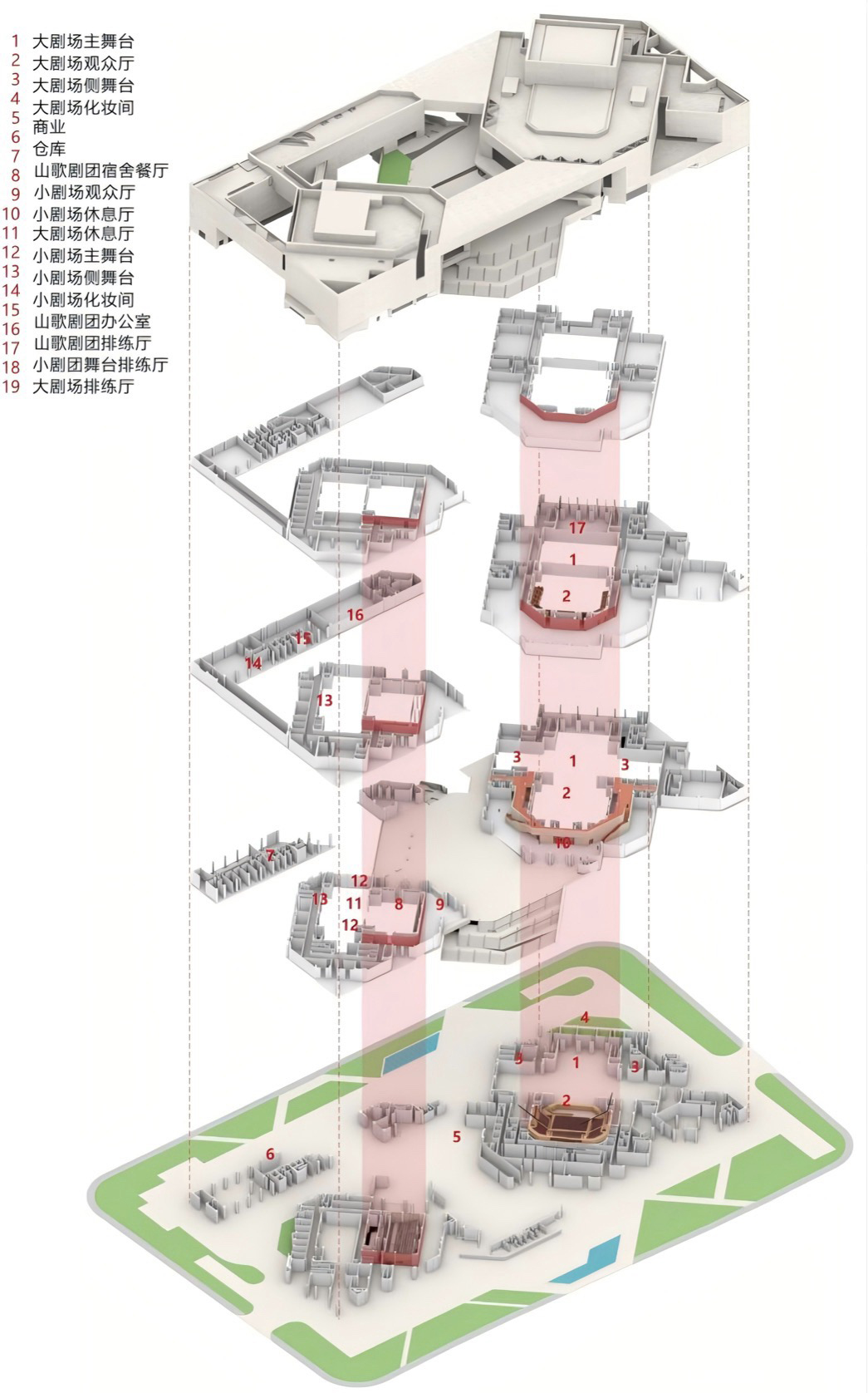 Theater of Haimen Cultural Center by Architects & Engineers co.,ltd of ...