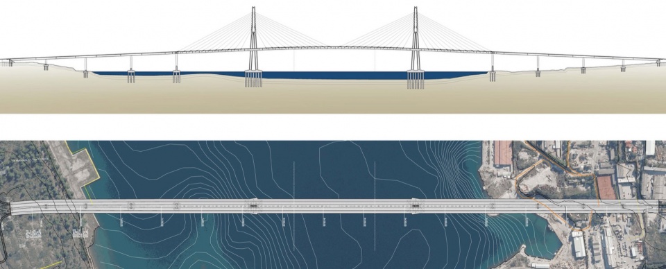 Kastela Bay Bridge by 3LHD Architects