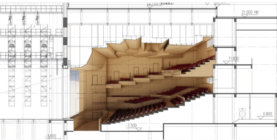 Theater of Haimen Cultural Center by Architects Engineers co ltd of Southeast University
