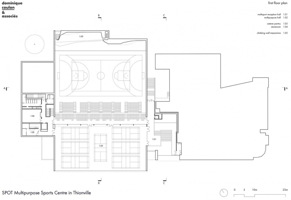 SPOT Multipurpose Sports Centre in Thionville by Dominique Coulon Associes