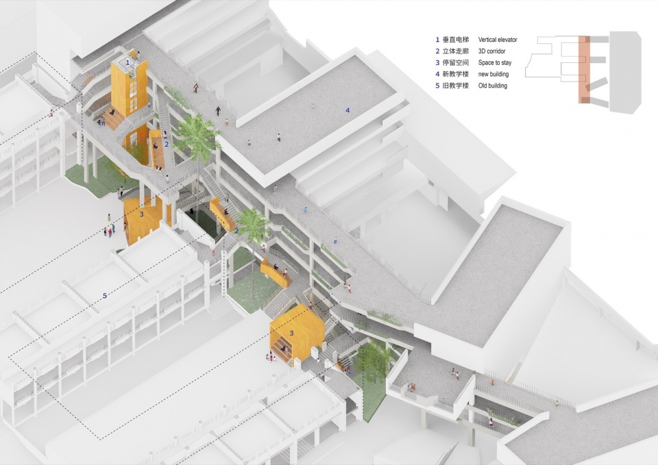 Intervention of Hongling Middle School Shixia Campus by Tumushi Architects