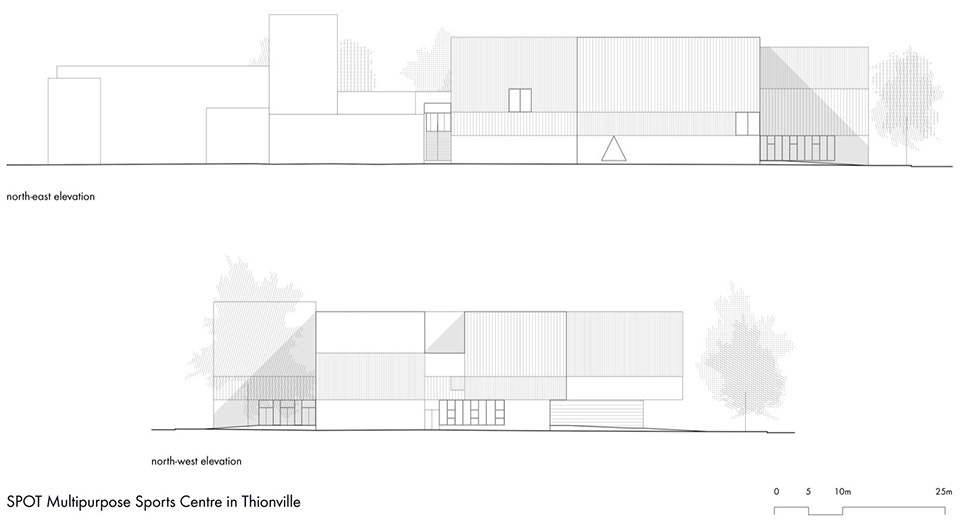 SPOT Multipurpose Sports Centre in Thionville by Dominique Coulon Associes
