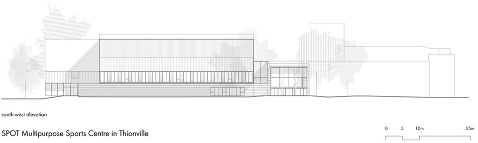 SPOT Multipurpose Sports Centre in Thionville by Dominique Coulon Associes