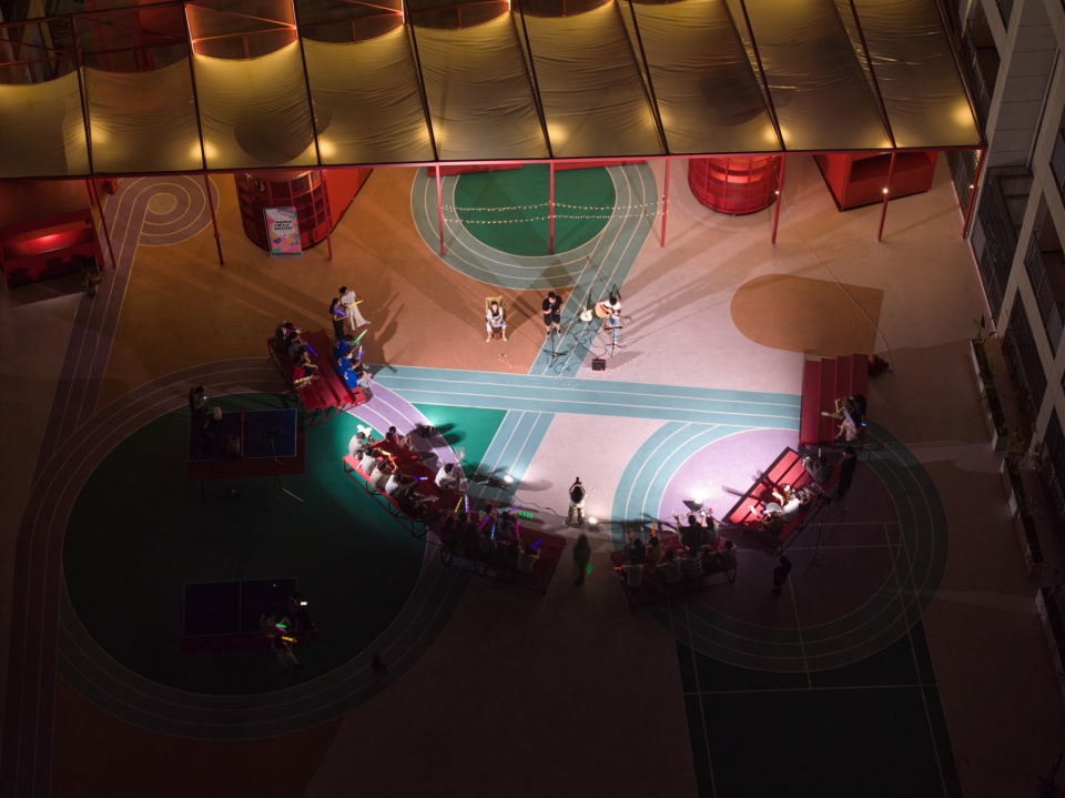 夜间音乐活动鸟瞰 Music Event at Night Aerial ©梅可嘉