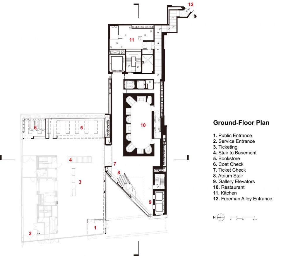 New expansion connected to the existing museum at 235 Bowery by OMA