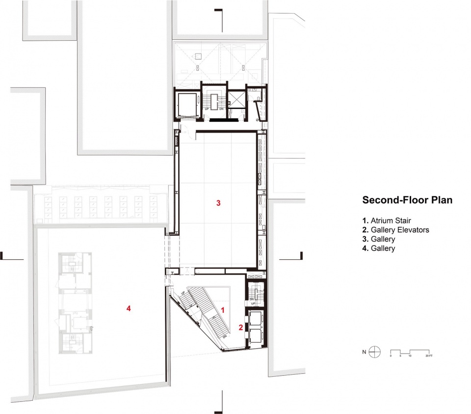 New expansion connected to the existing museum at 235 Bowery by OMA