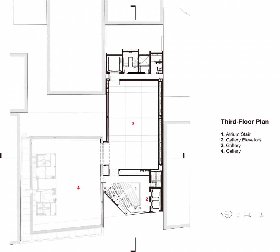 New expansion connected to the existing museum at 235 Bowery by OMA