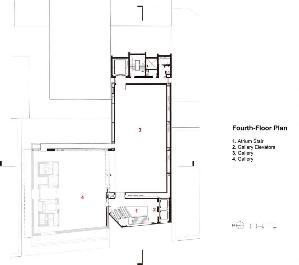 New expansion connected to the existing museum at 235 Bowery by OMA