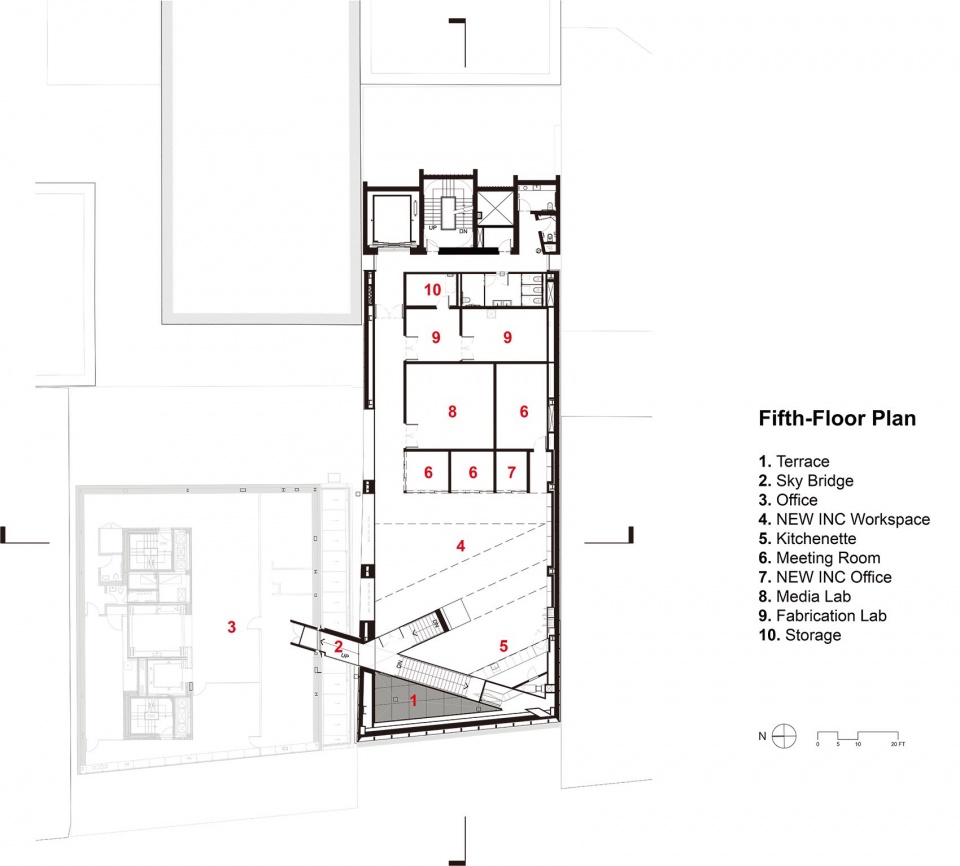 New expansion connected to the existing museum at 235 Bowery by OMA