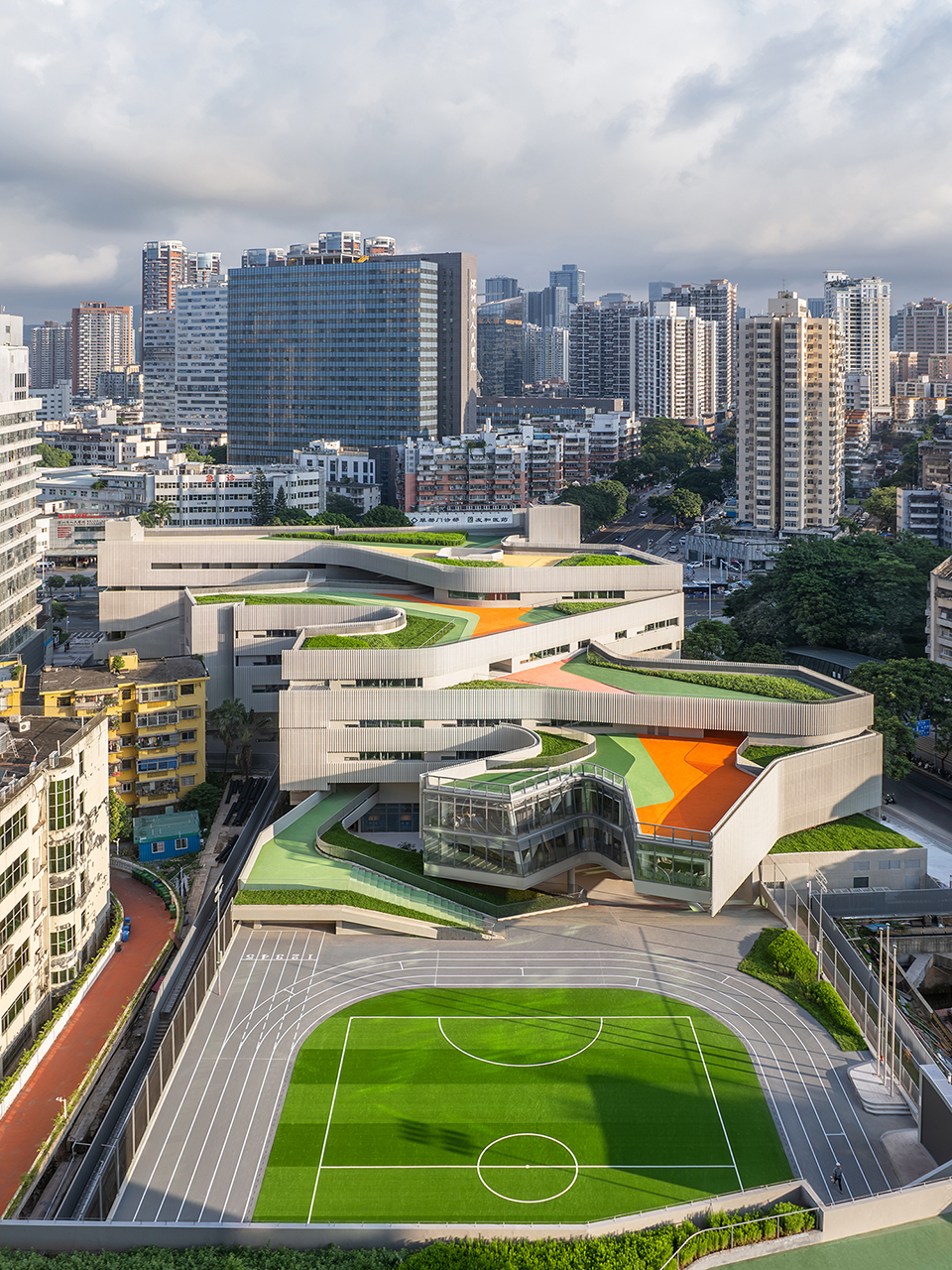 翠竹外国语学校鸟瞰 ©白羽