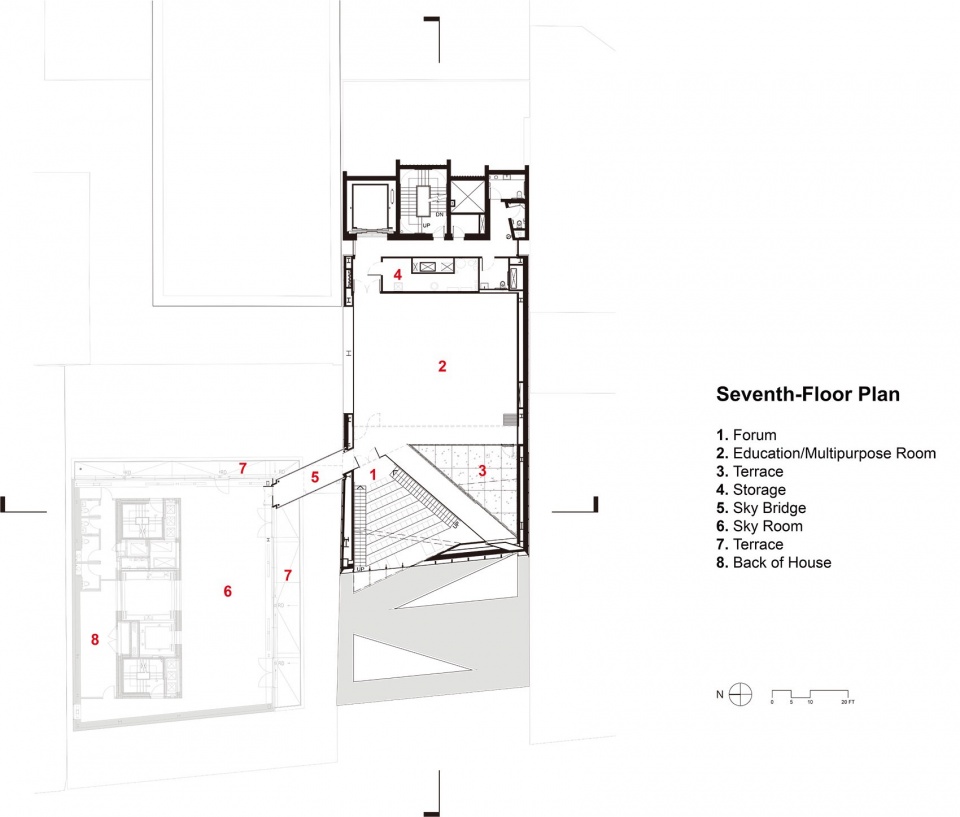 New expansion connected to the existing museum at 235 Bowery by OMA