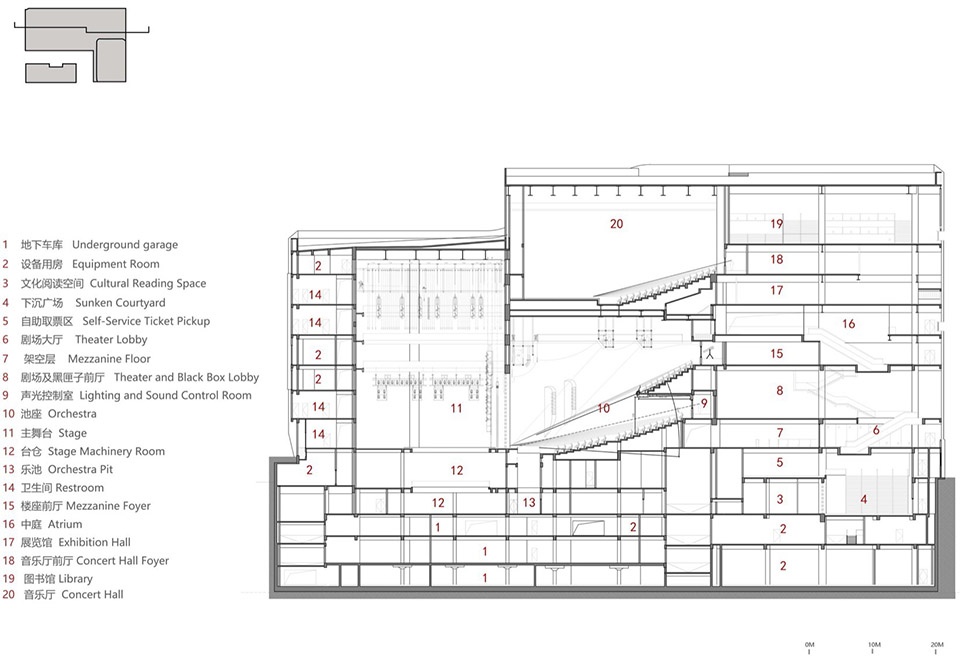 Antuoshan Public Cultural Center by HHD Shenzhen Huahui Design