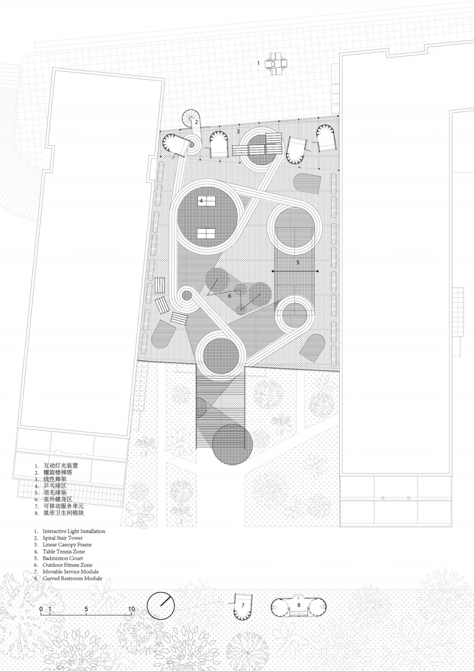 D02 平台平面图 Platform Plan ©衍述设计 Studio REN