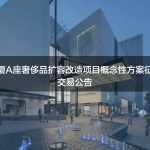 方案征集：杭州大厦A座奢侈品扩容改造项目概念性方案征集项目交易公告