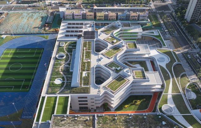Nanjing Mingdao Kangsheng Road School by Jiangsu Provincial Zhongrui East China Institute of Architectural Design and Research Co.,Ltd.  + UA-Group + School of Architecture, Southeast University