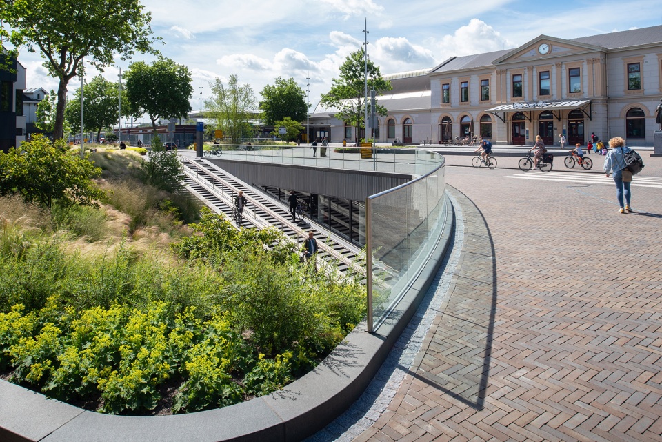 Unique Entrances Underground Bicycle Parking Zwolle by PosadMaxwan