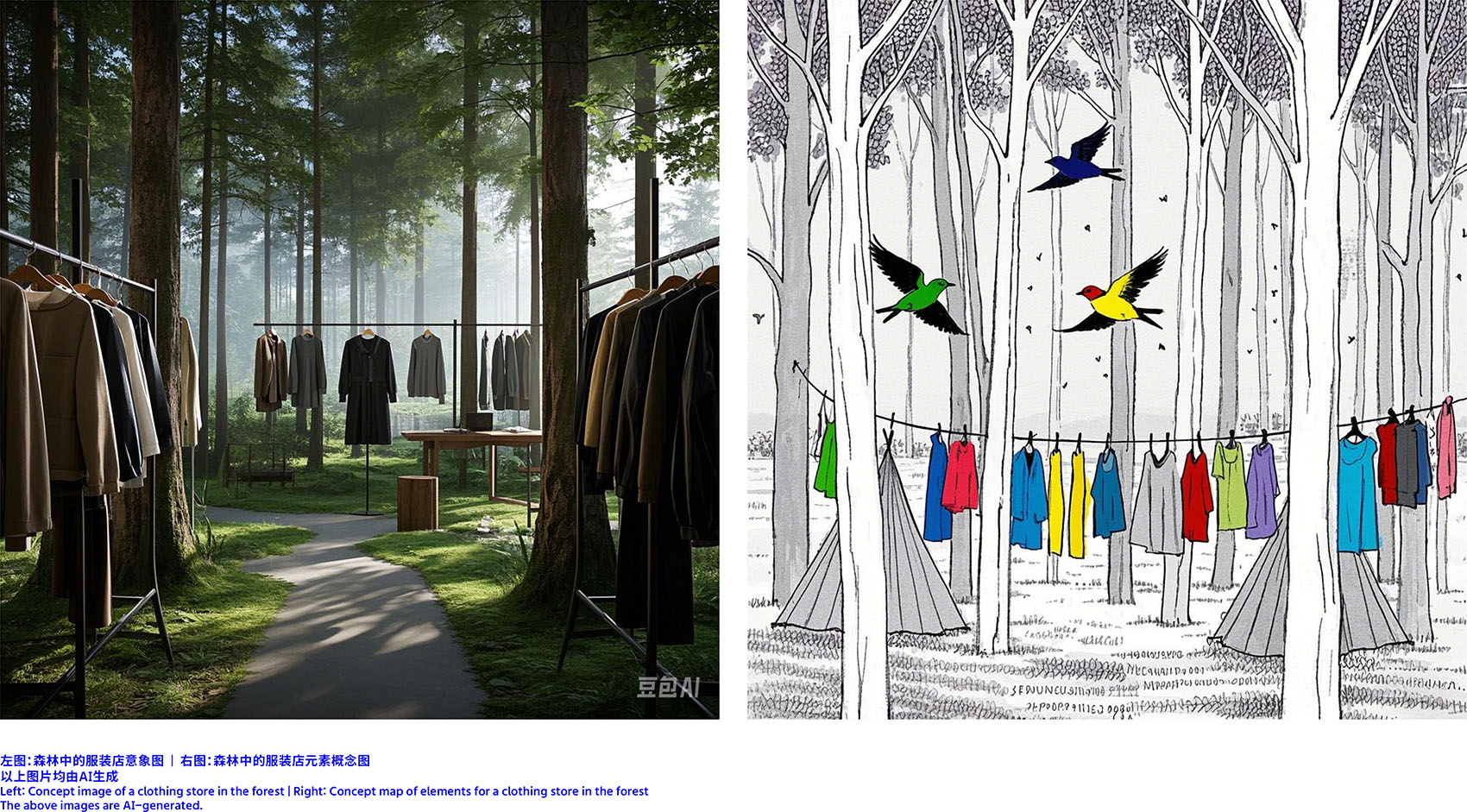 Flying Birds Forest