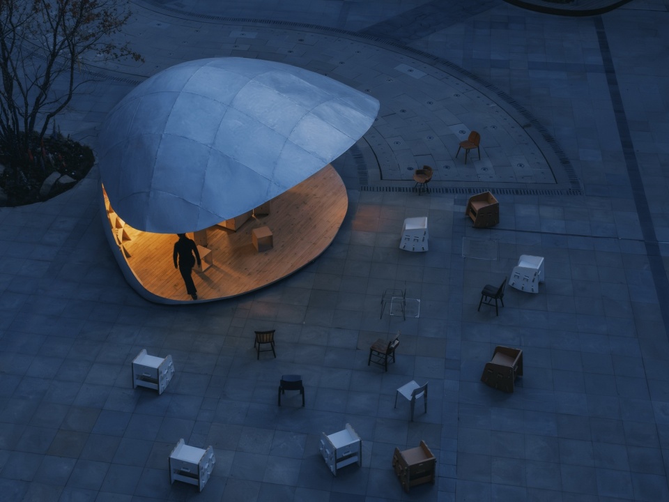 Shell Book Pavilion by LUO studio
