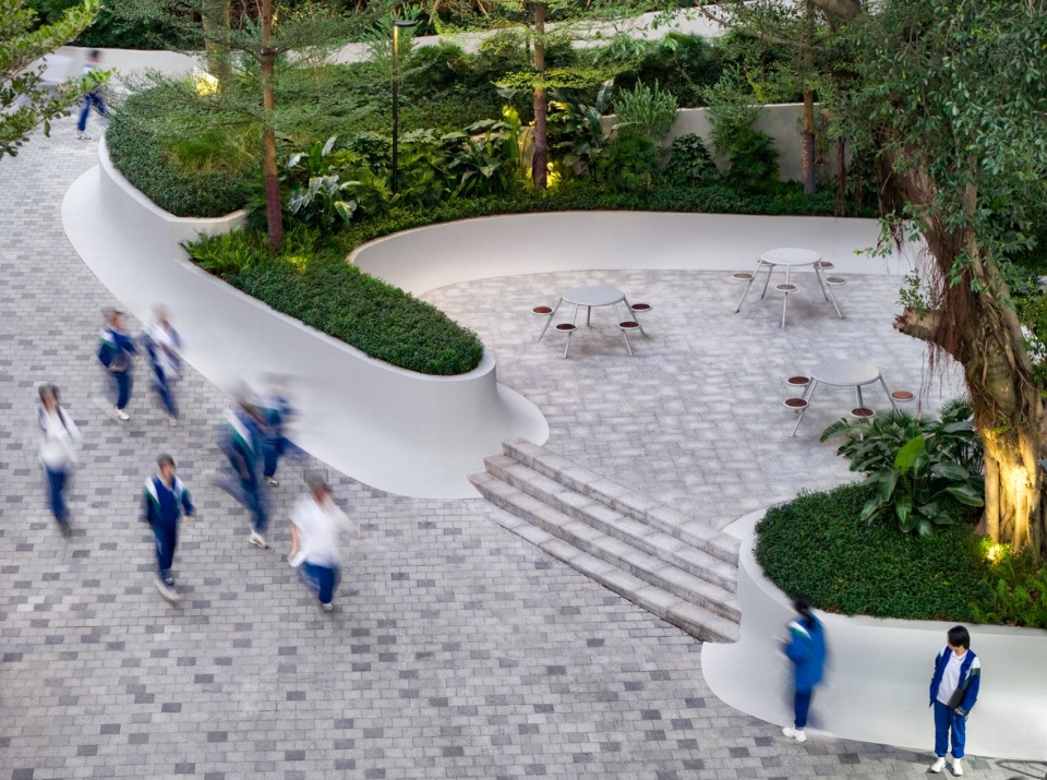 guangzhou nanfang college panyu middle school landscape renovation by ballistic architecture machine bam
