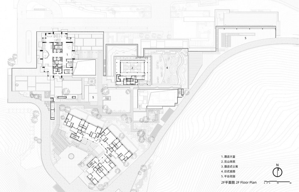 the lanshan hotel complex at aranya sanya by verse design