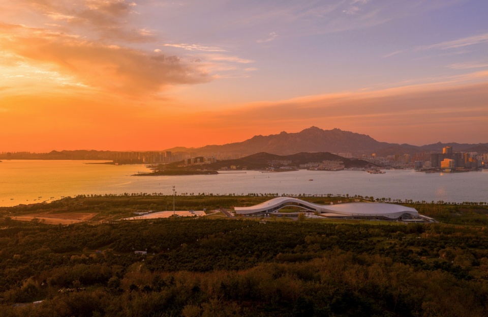 qingdao tangdao bay art center by oi architects