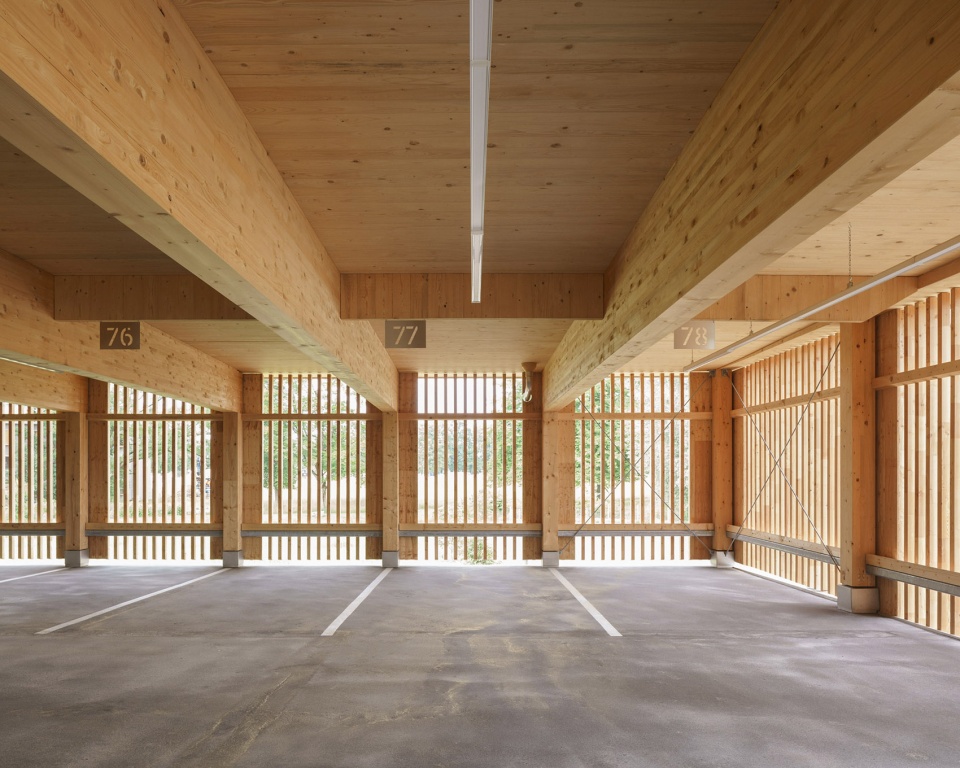 bo wooden multi storey car park germany by hk architekten hermann kaufmann partner zt