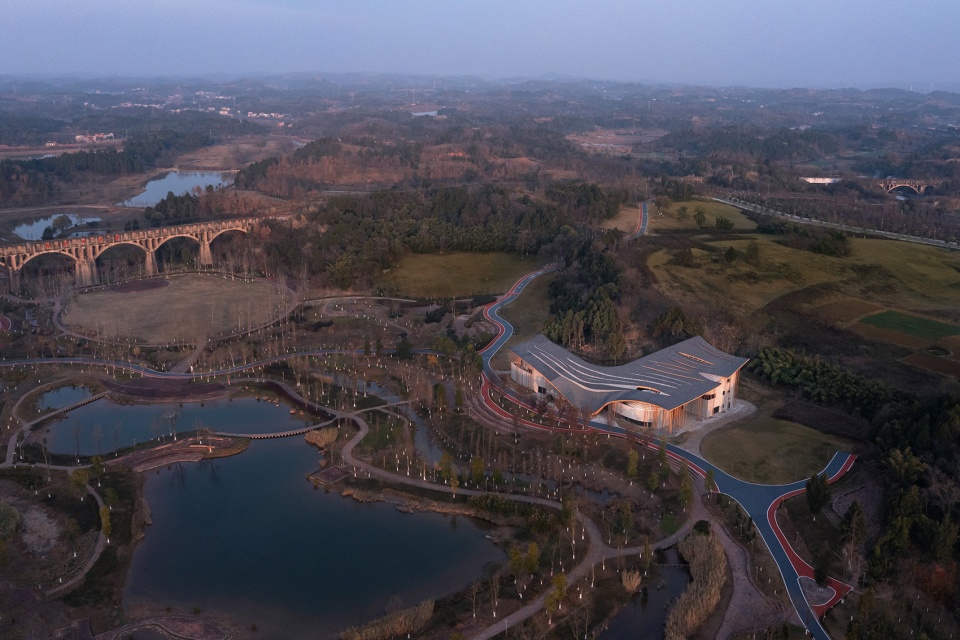 kaizhou music valley exhibition hall by aomo studio shanghai jiao tong university