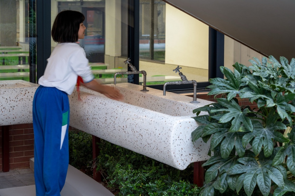 guangzhou nanfang college panyu middle school landscape renovation by ballistic architecture machine bam