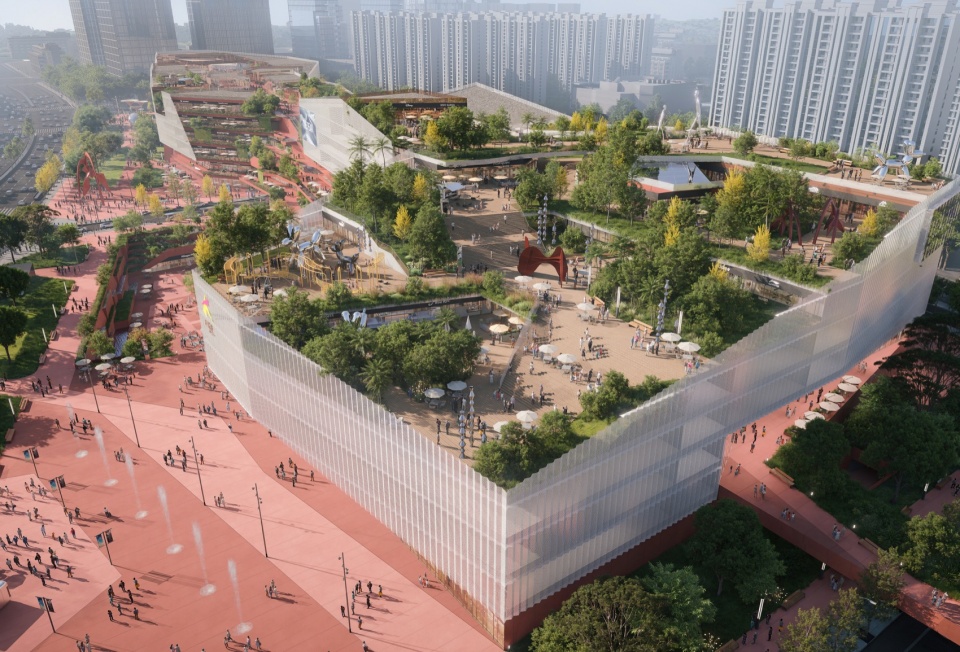 joy city qingyang chengdu by remix studio china southwest architectural design and research institute