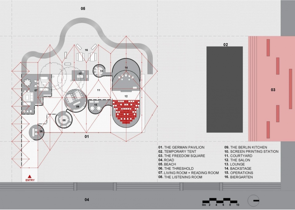 the german pavilion by the purple ink studio