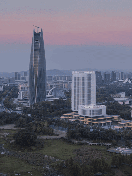anji linxi innovation center by gla architects