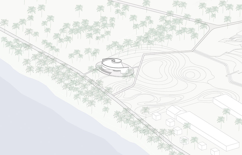 conch station a spatial vortex by perform design studio