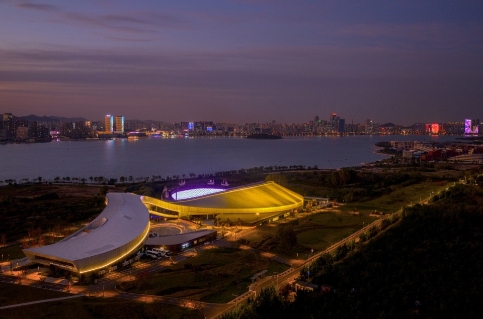qingdao tangdao bay art center by oi architects