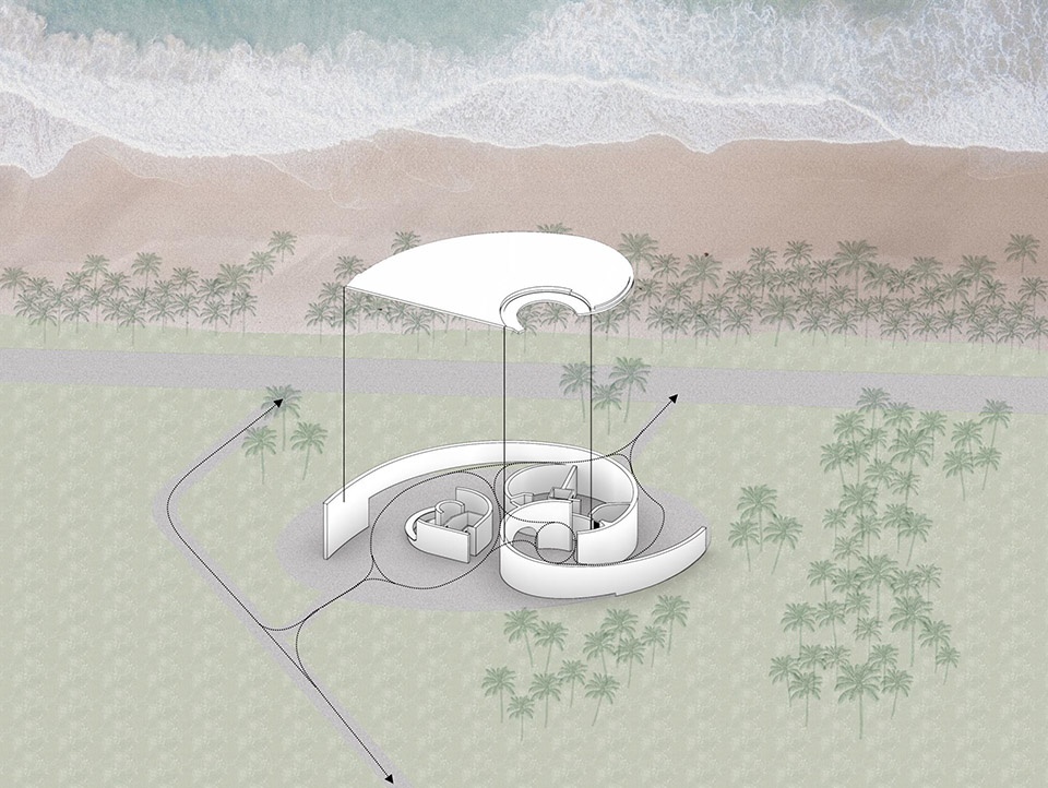 conch station a spatial vortex by perform design studio