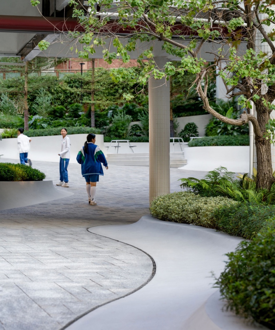 guangzhou nanfang college panyu middle school landscape renovation by ballistic architecture machine bam
