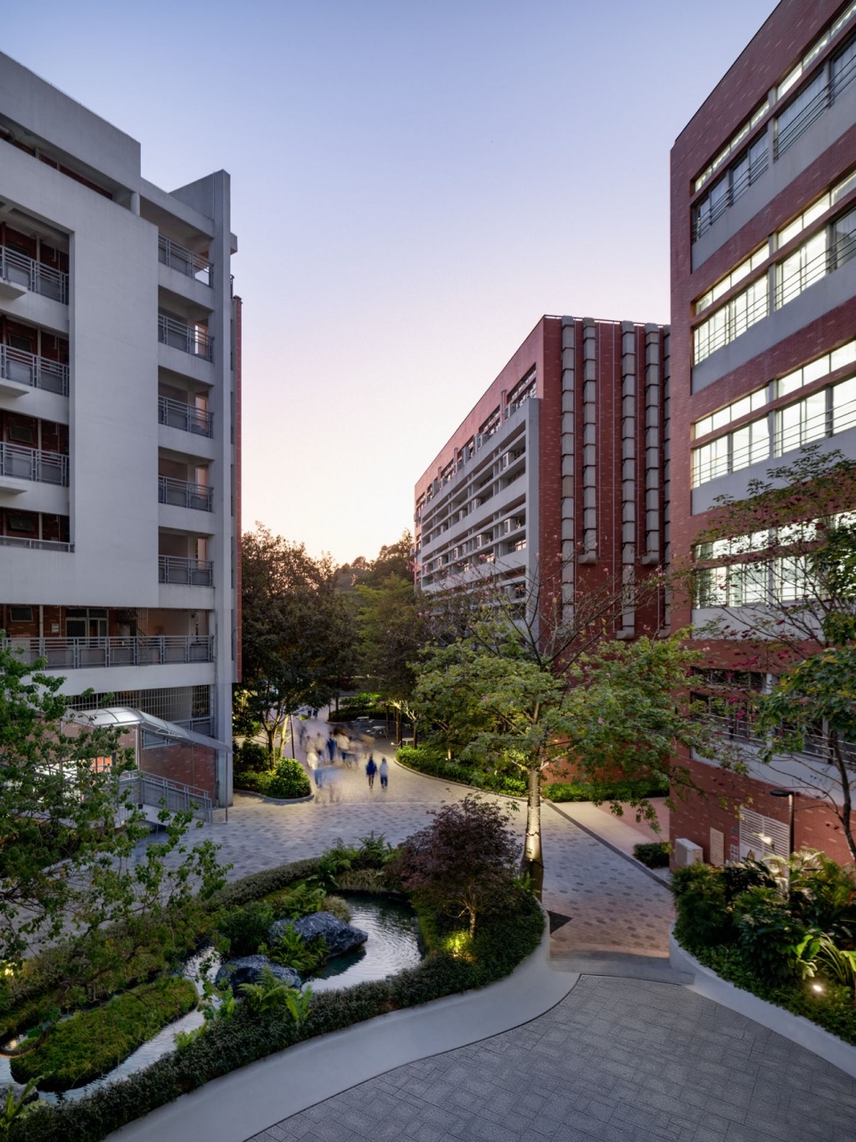 guangzhou nanfang college panyu middle school landscape renovation by ballistic architecture machine bam