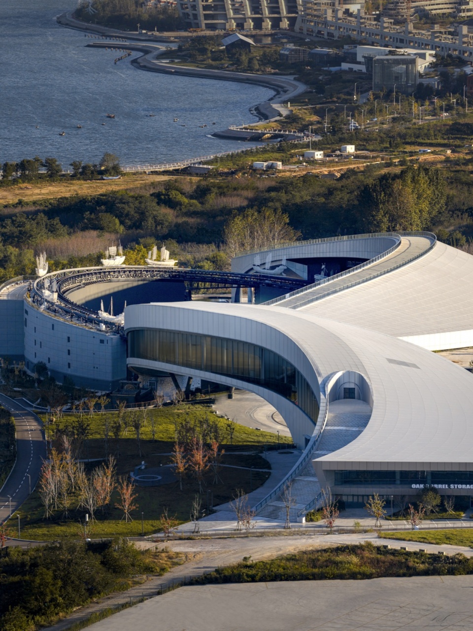 qingdao tangdao bay art center by oi architects