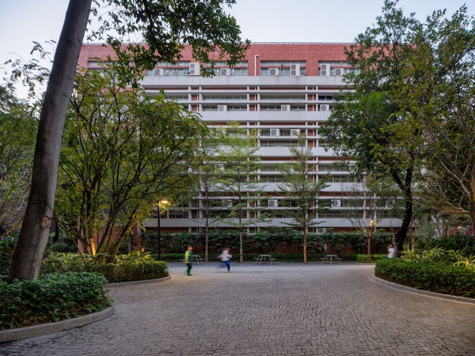 guangzhou nanfang college panyu middle school landscape renovation by ballistic architecture machine bam