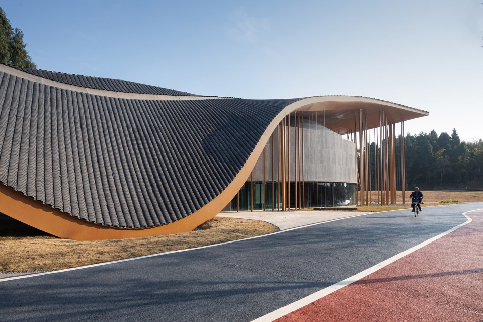 kaizhou music valley exhibition hall by aomo studio shanghai jiao tong university
