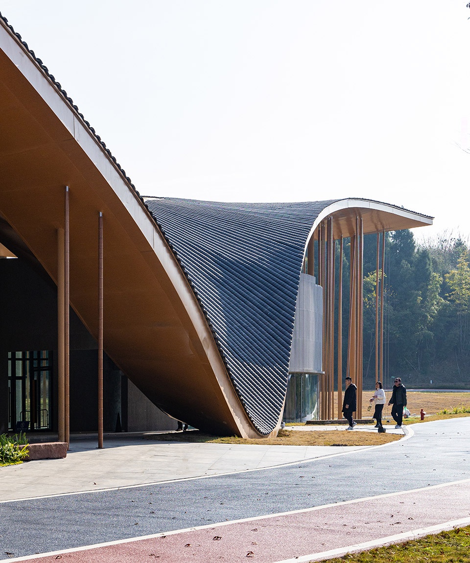 kaizhou music valley exhibition hall by aomo studio shanghai jiao tong university