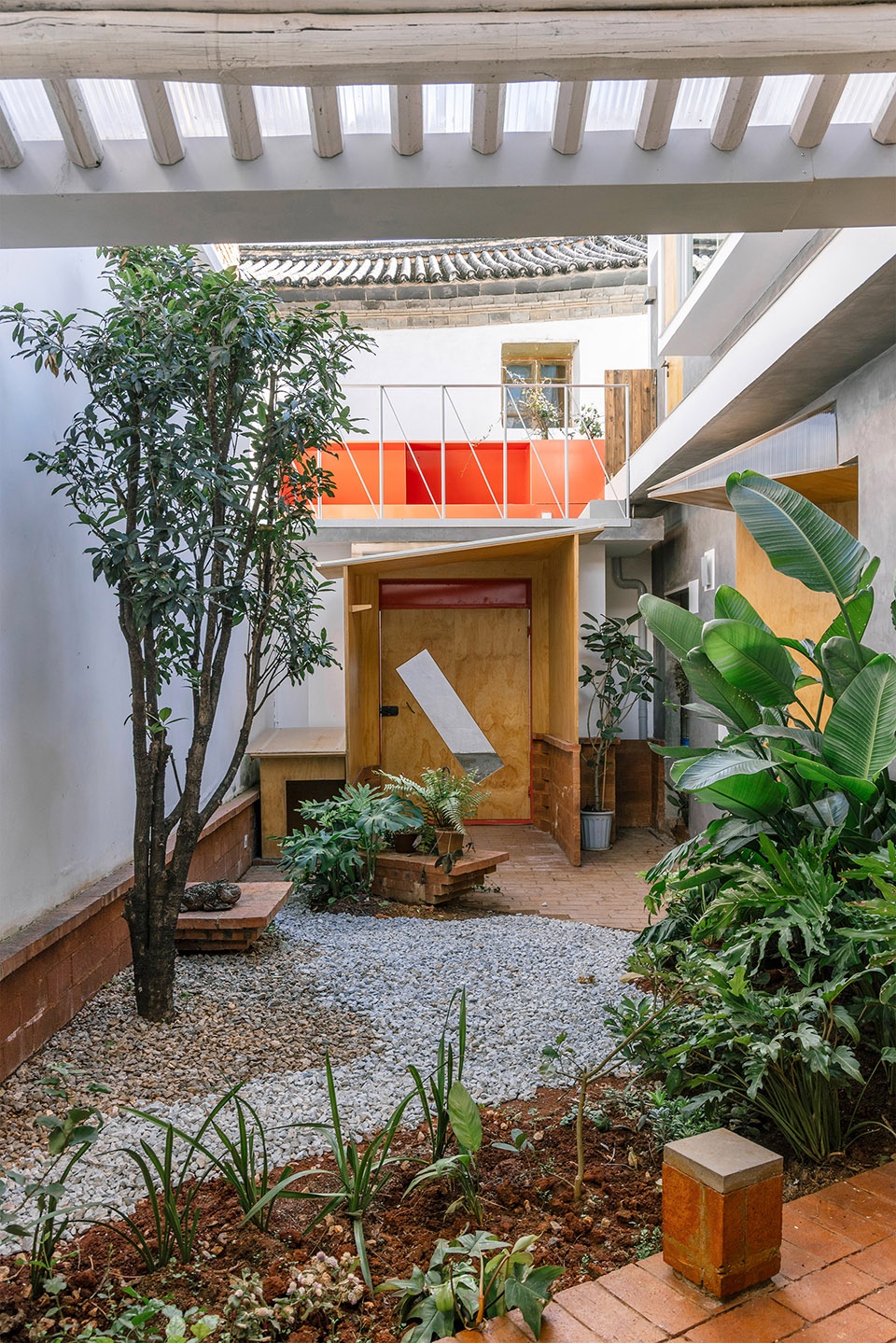 vigorous blooms courtyard by edge architects