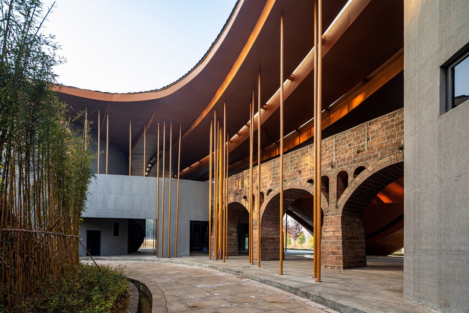 kaizhou music valley exhibition hall by aomo studio shanghai jiao tong university