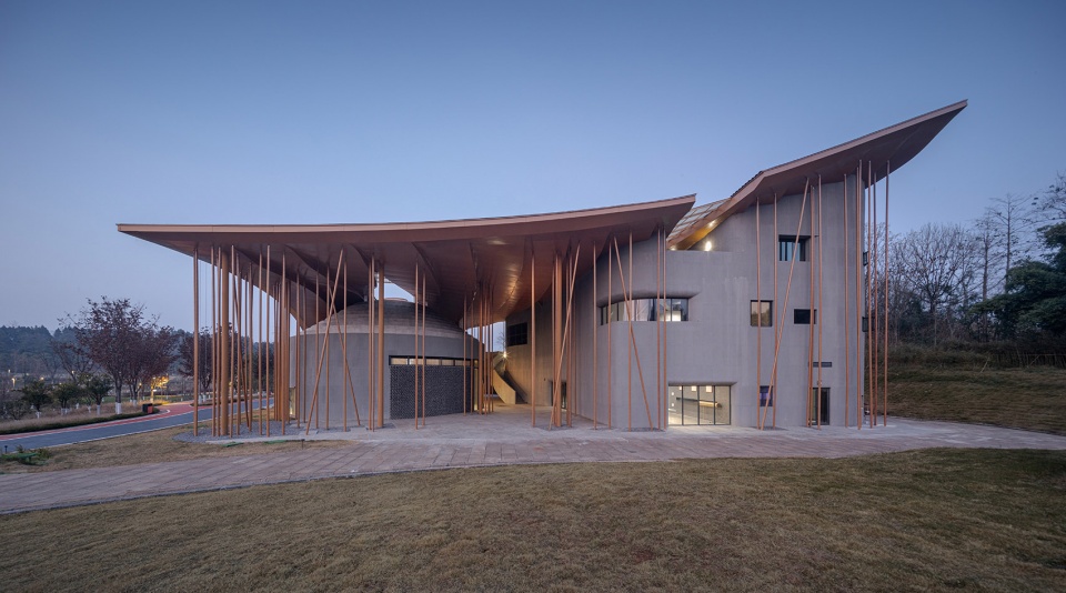 kaizhou music valley exhibition hall by aomo studio shanghai jiao tong university