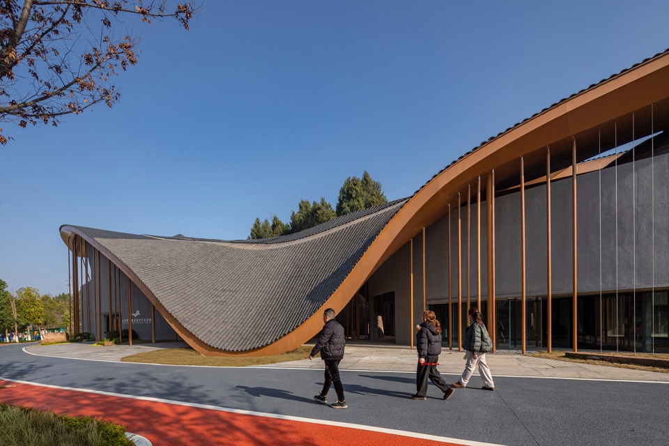 kaizhou music valley exhibition hall by aomo studio shanghai jiao tong university