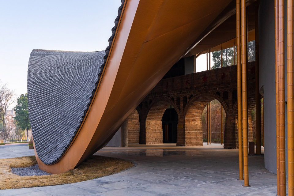 kaizhou music valley exhibition hall by aomo studio shanghai jiao tong university