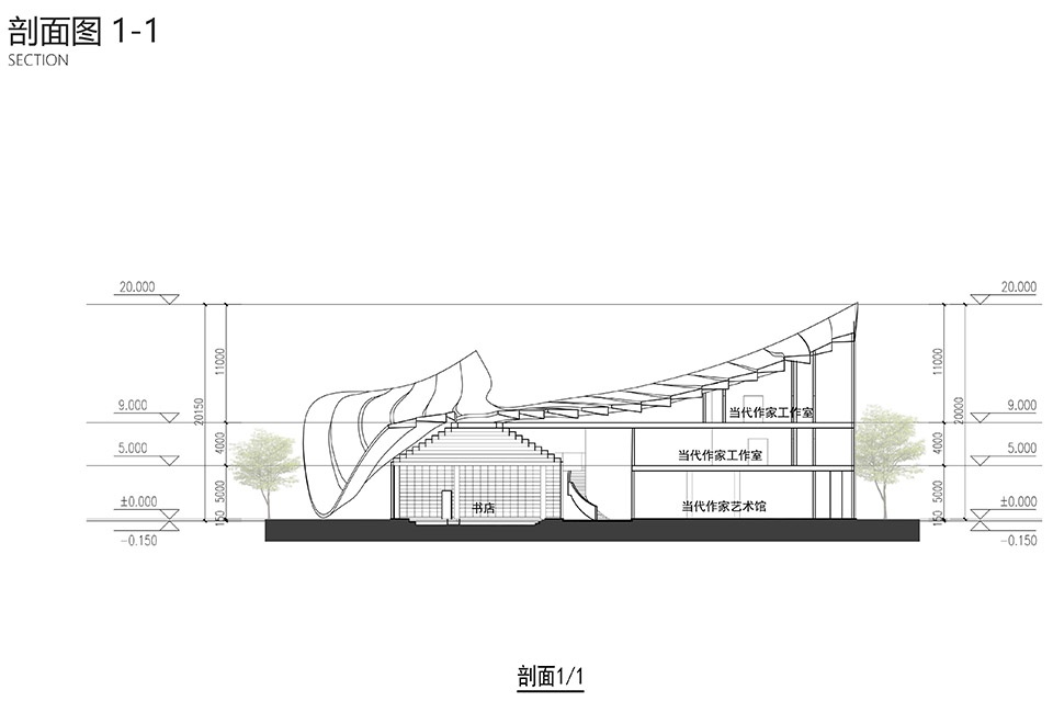 kaizhou music valley exhibition hall by aomo studio shanghai jiao tong university