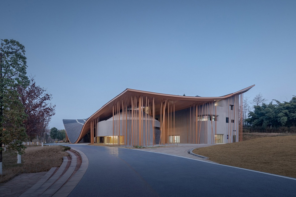kaizhou music valley exhibition hall by aomo studio shanghai jiao tong university