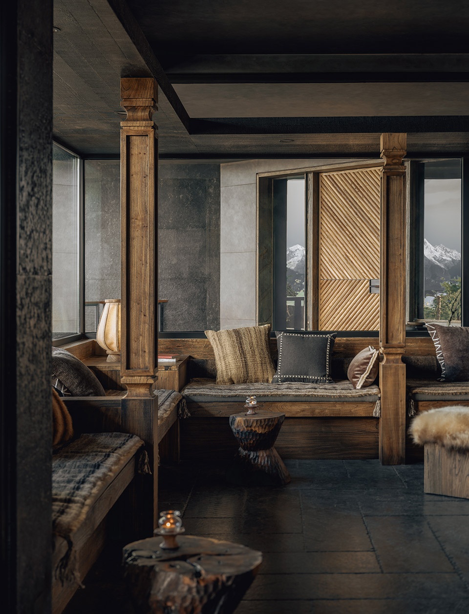 kawagebo snow mountain hotel by moguang studio