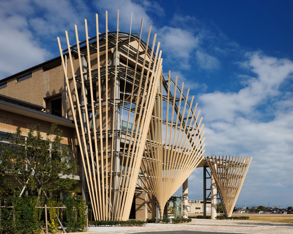 chikujo town public library by kengo kuma